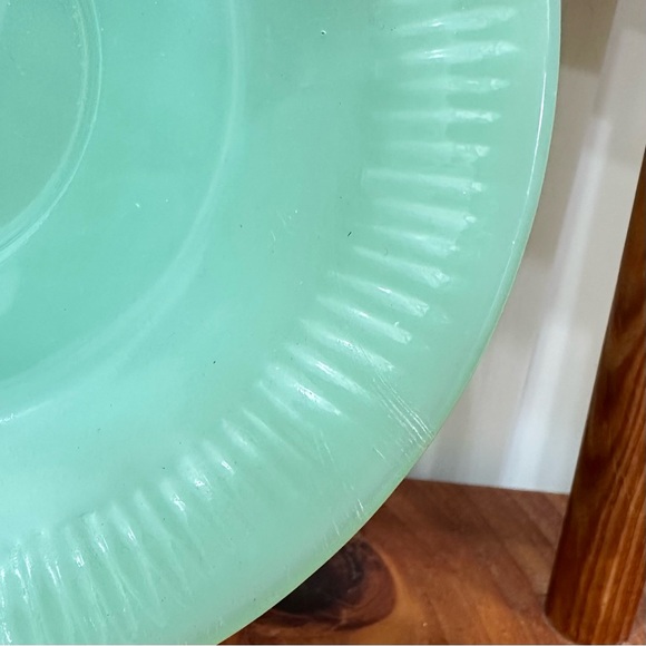 Vintage Fire King Jadeite Jane Ray Cup and Saucer Tea Coffee - Picture 3 of 5